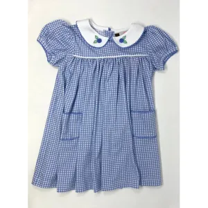 Banana Split Hydrangea Embroidered Dress