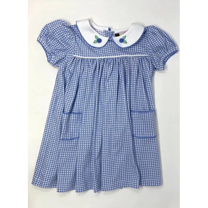 Banana Split Hydrangea Embroidered Dress