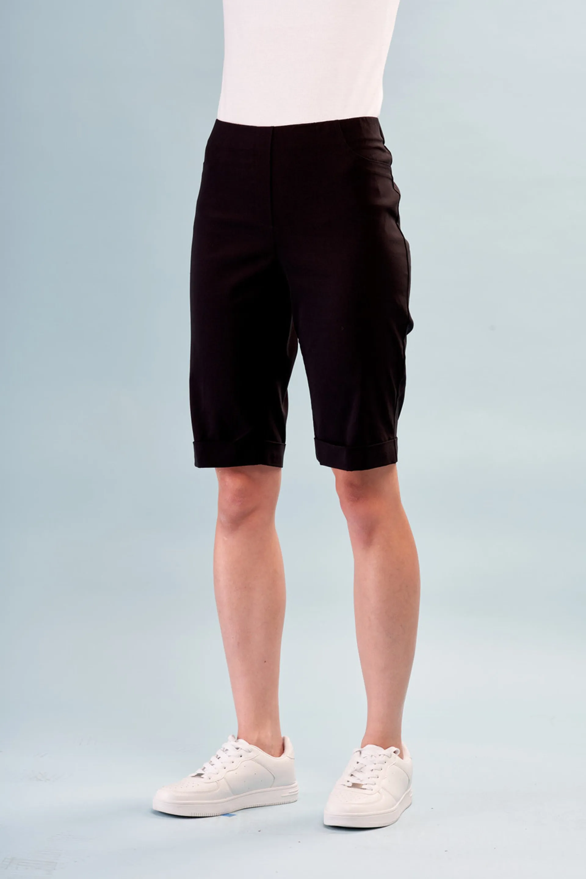 BCP1870SH Cuffed Solid Techno Shorts