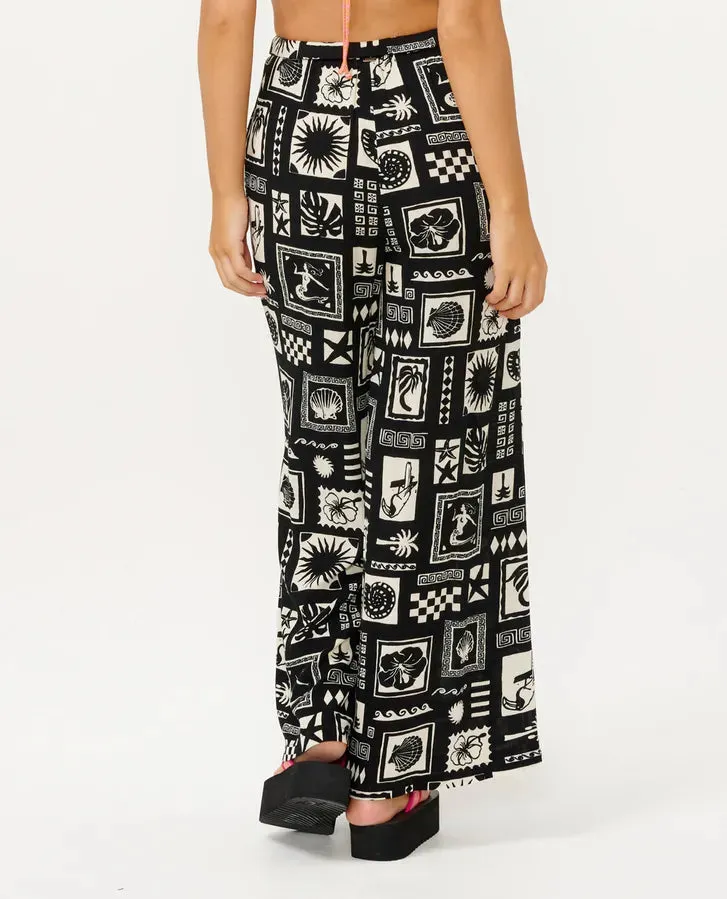 Beach Party Wide Leg Pant - Black