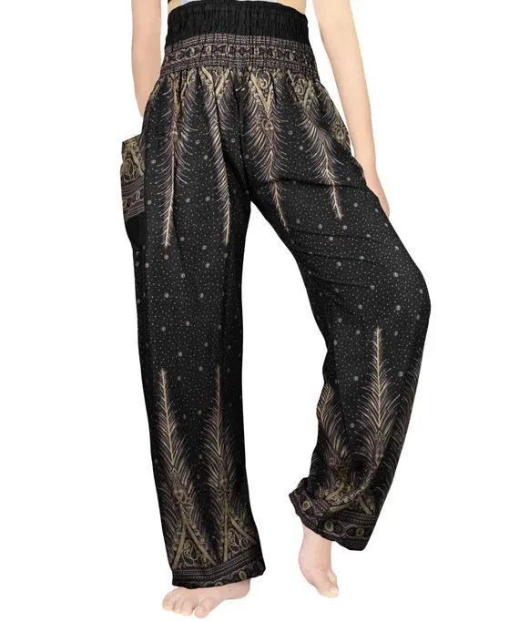 Black Peacock Pants