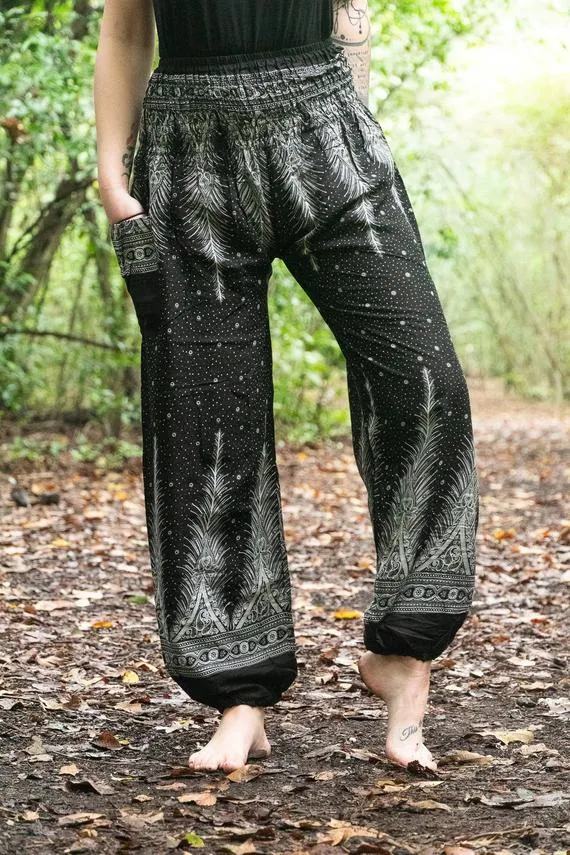 Black Peacock Pants