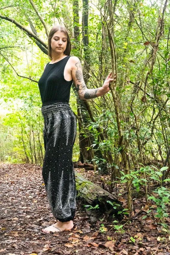 Black Peacock Pants
