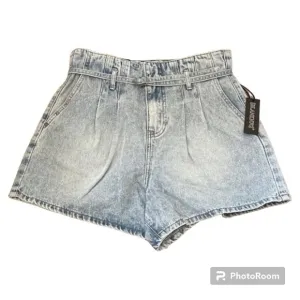 BLANKNYC Acid Stone Wash High Waisted Belted Jean Denim Shorts Womens 28 M