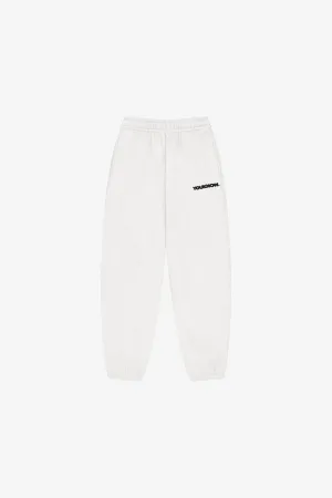 BLOCK CUFFED SWEATPANTS | White Marle