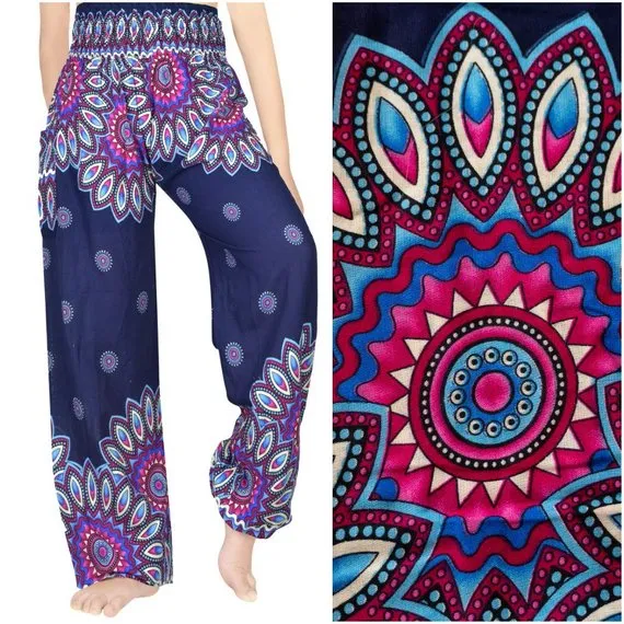 Blue Mandala Pants