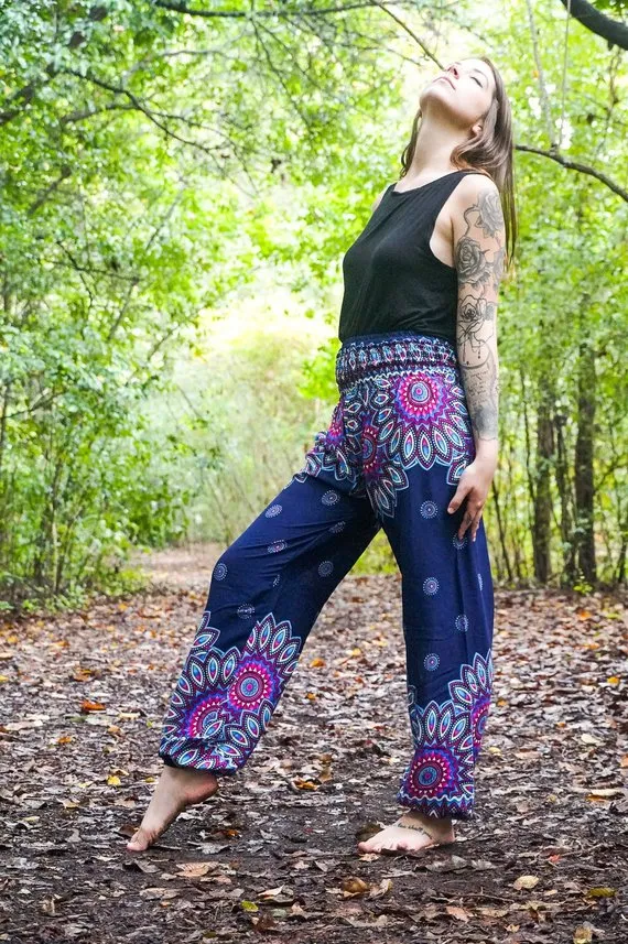 Blue Mandala Pants