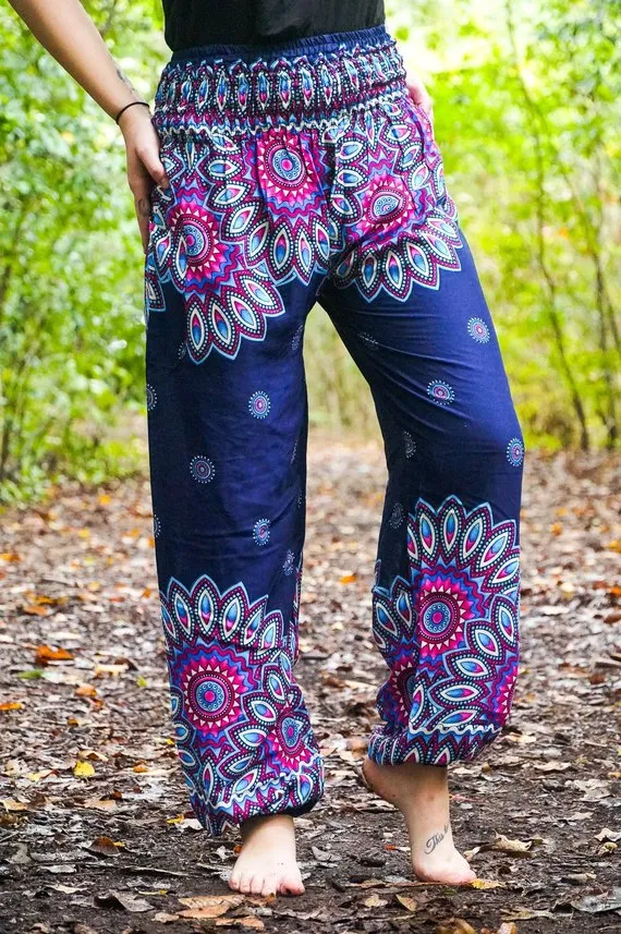 Blue Mandala Pants