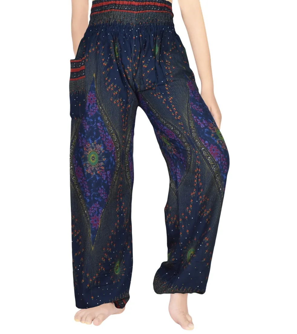 Blue Peacock Pants