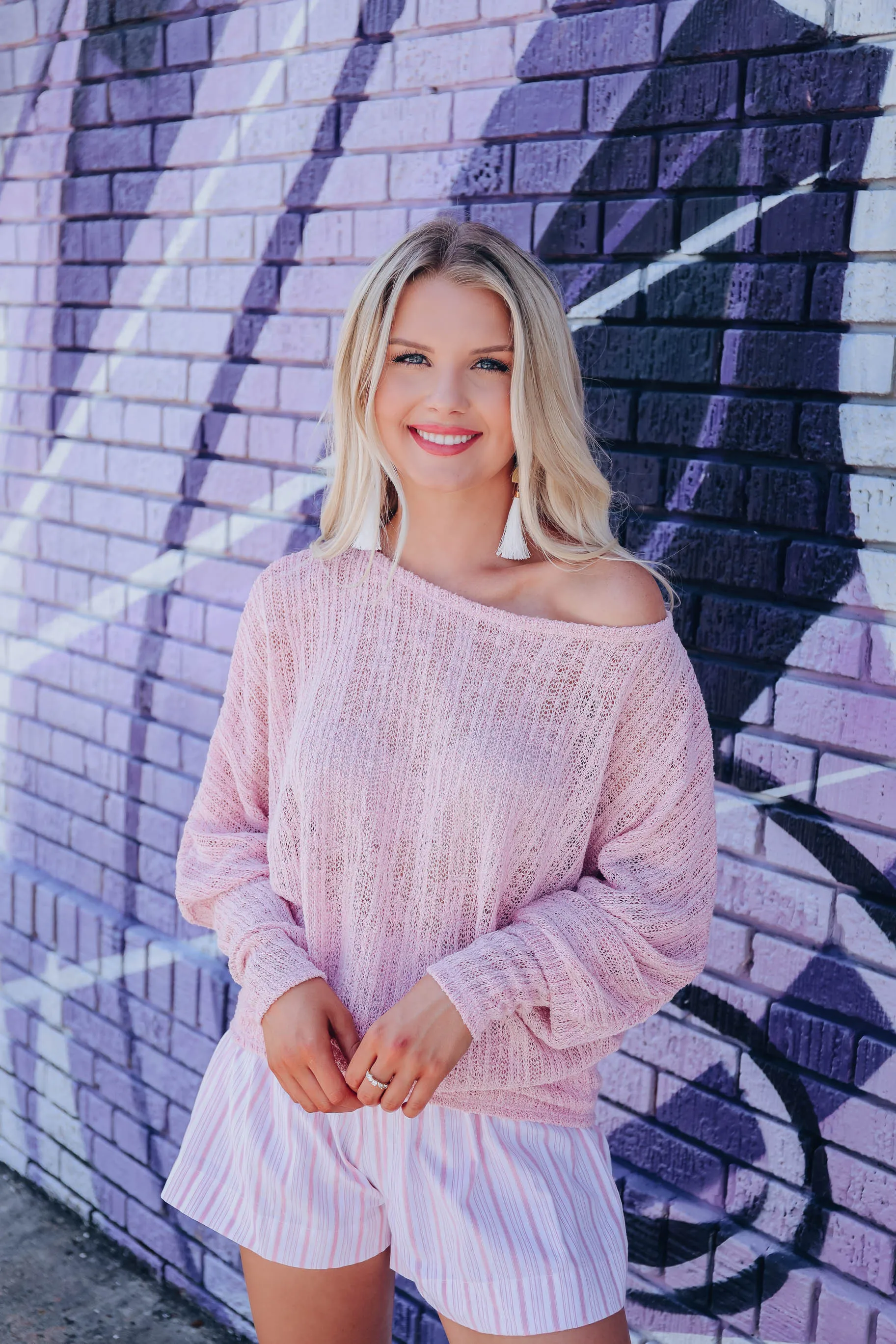 Blush Crush Knit Dolman Top