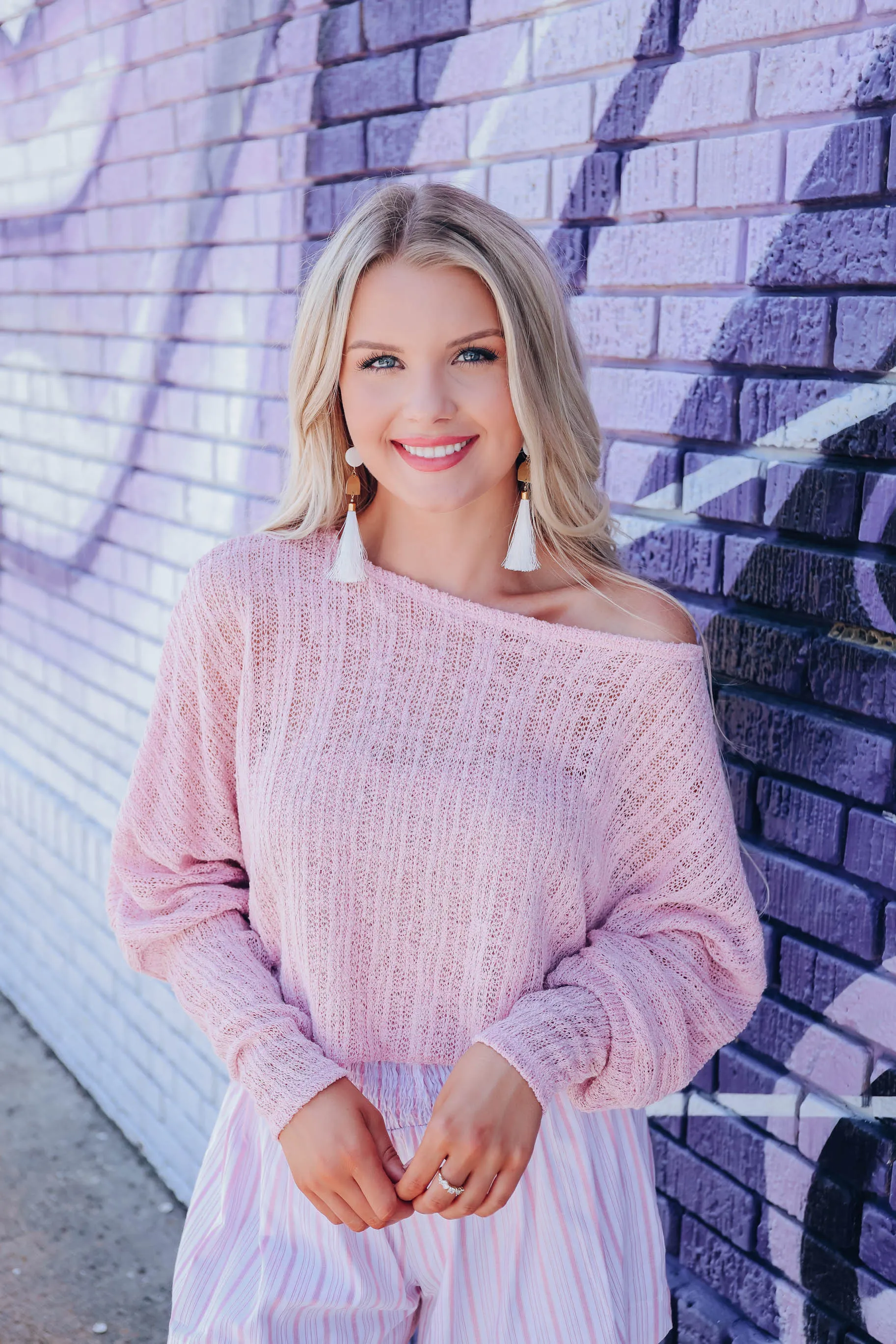 Blush Crush Knit Dolman Top