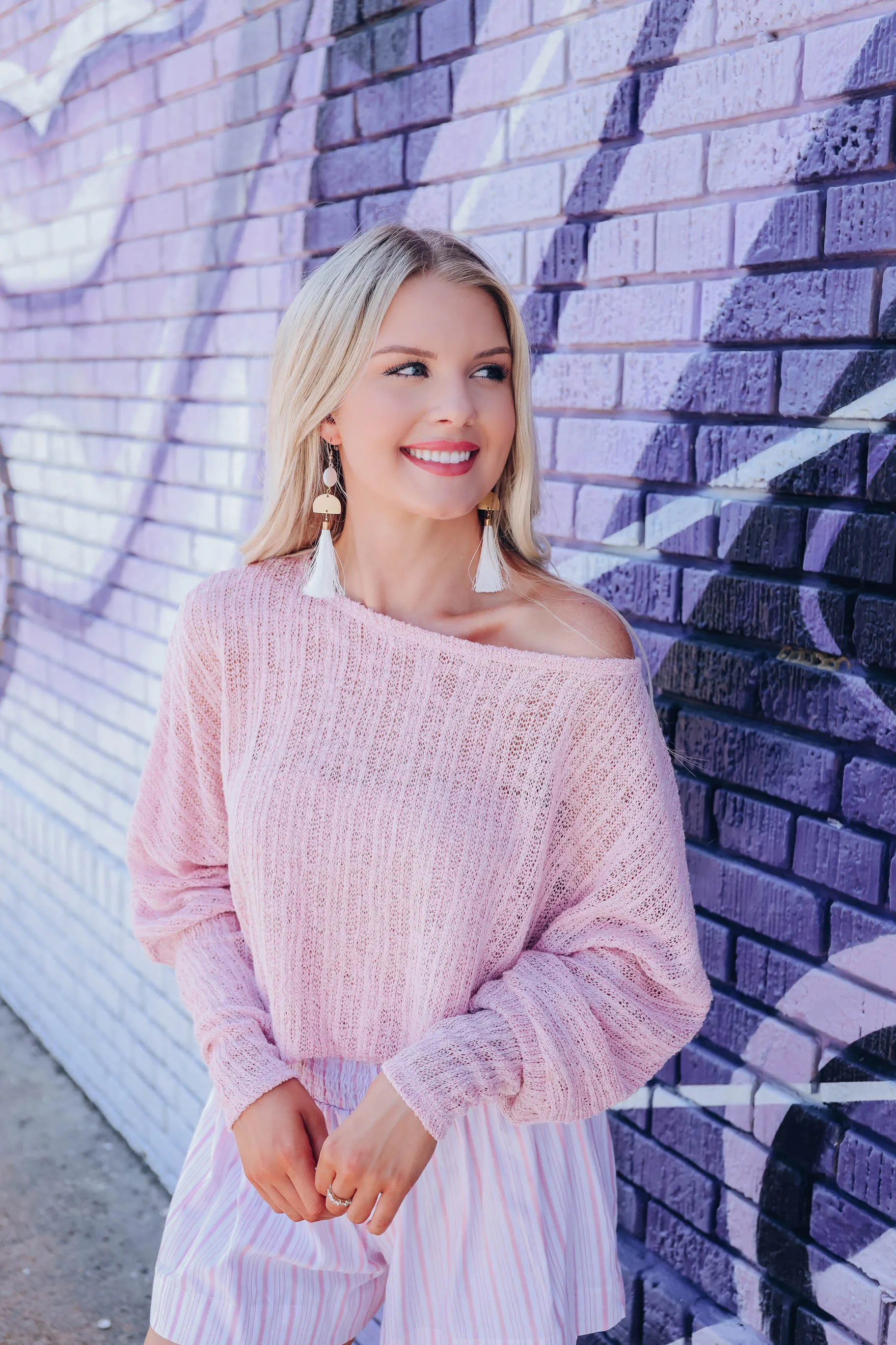 Blush Crush Knit Dolman Top
