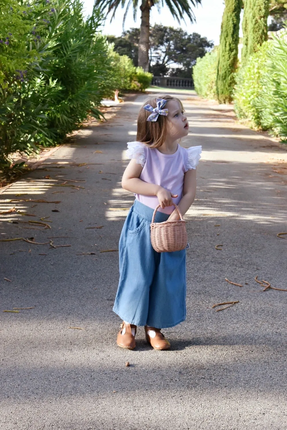 Boho 3/4 Pants | Hand-Bleached Denim