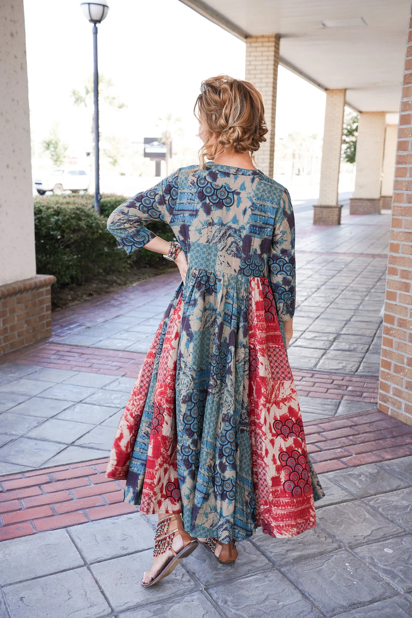Boho Embroidered Dress