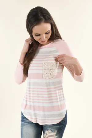 Bringing the Fun Top ~ Light Pink