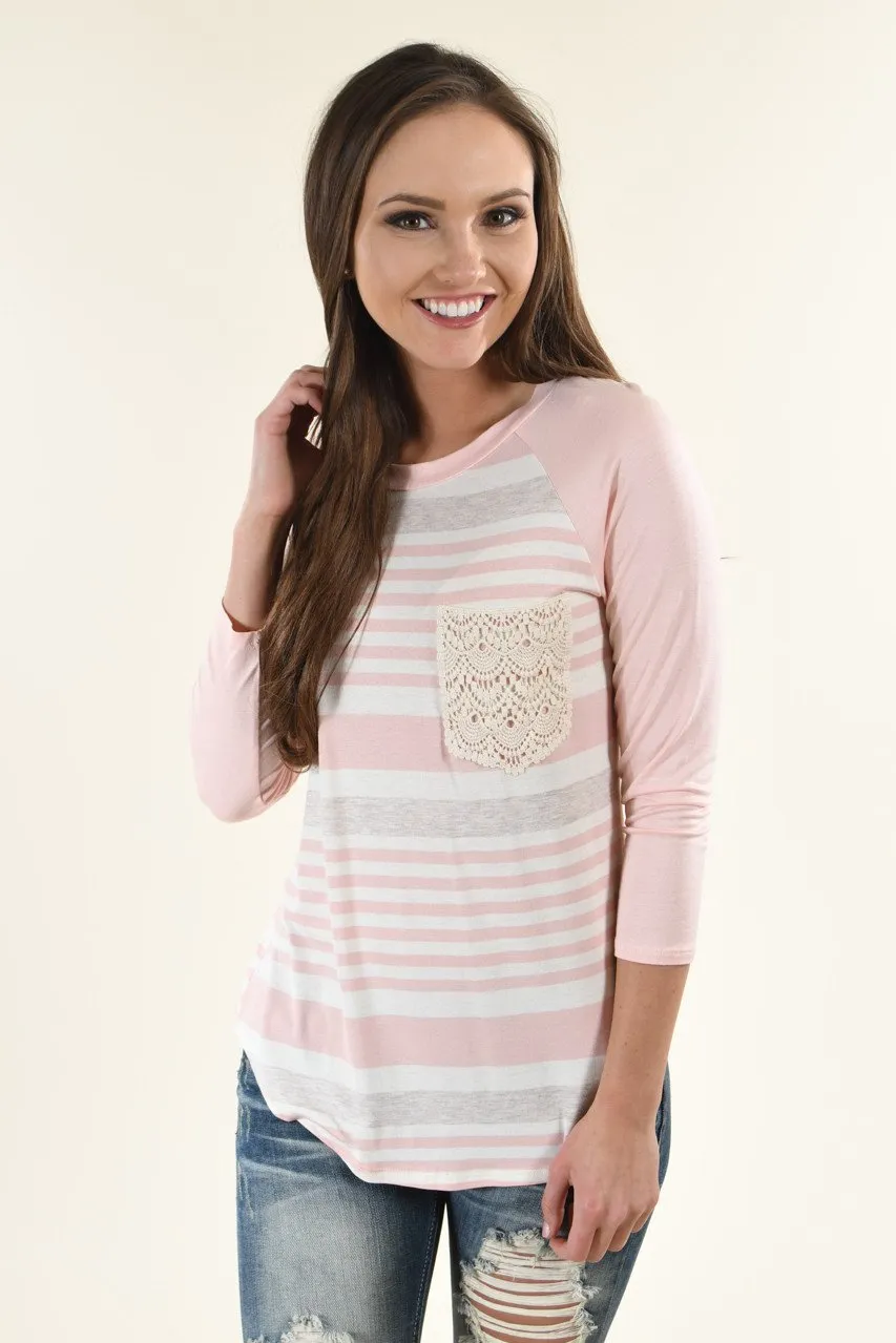 Bringing the Fun Top ~ Light Pink
