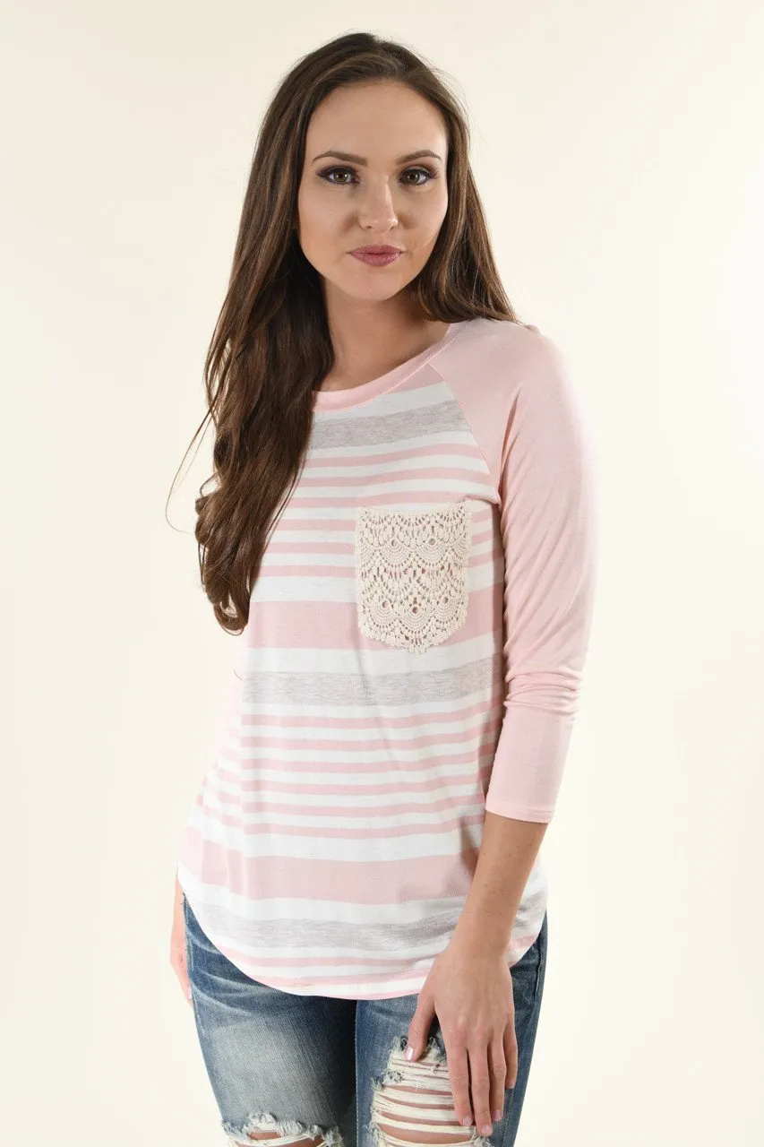 Bringing the Fun Top ~ Light Pink