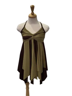 Brown and Green Forest Fairy Dress