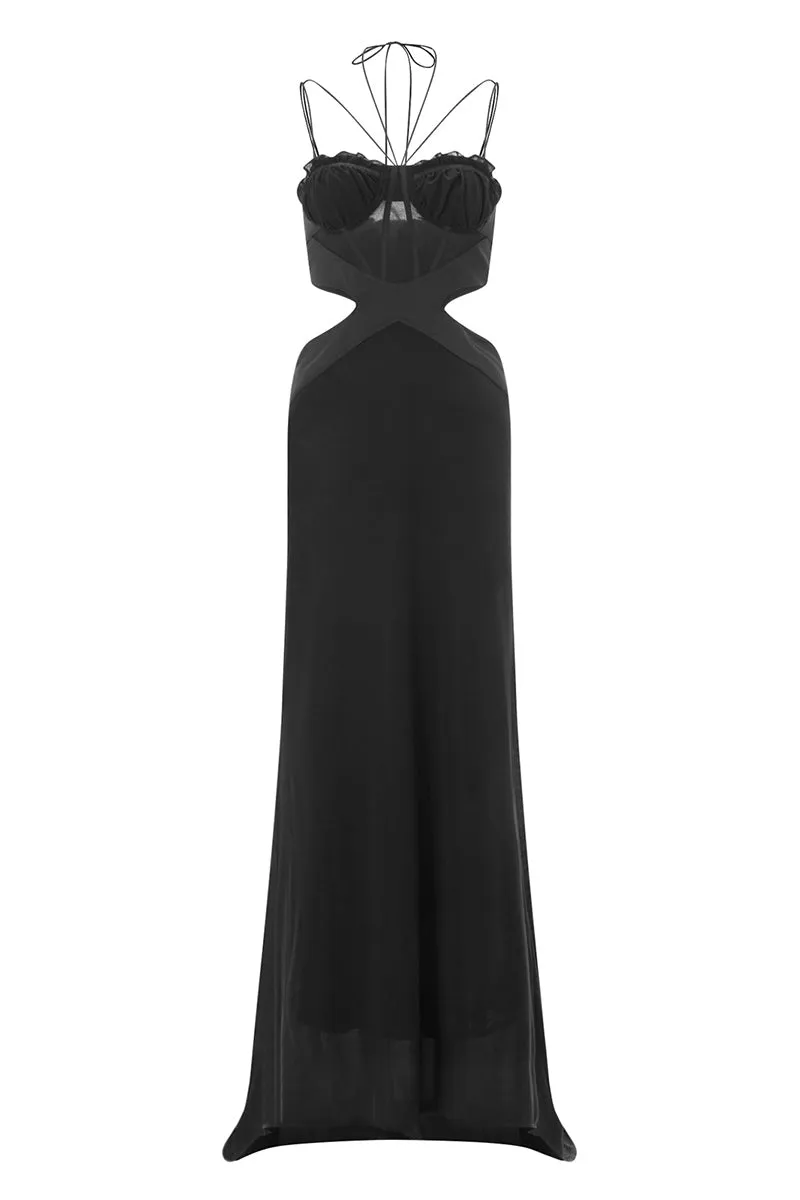 BS3180 Spaghetti Straps Maxi Dress