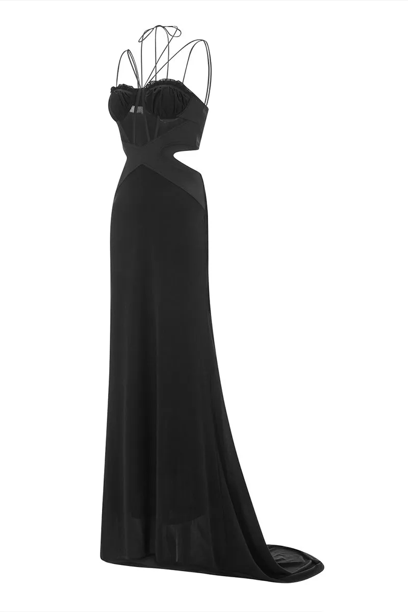 BS3180 Spaghetti Straps Maxi Dress