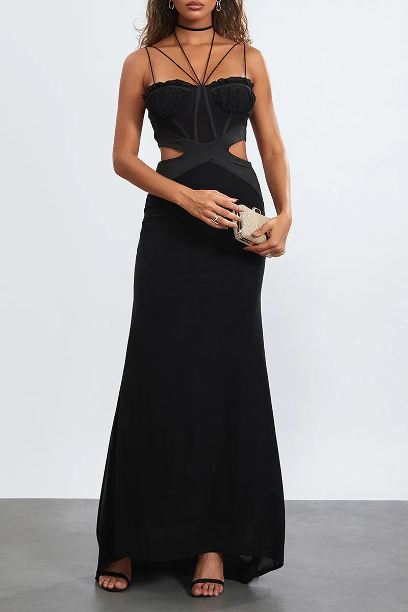 BS3180 Spaghetti Straps Maxi Dress
