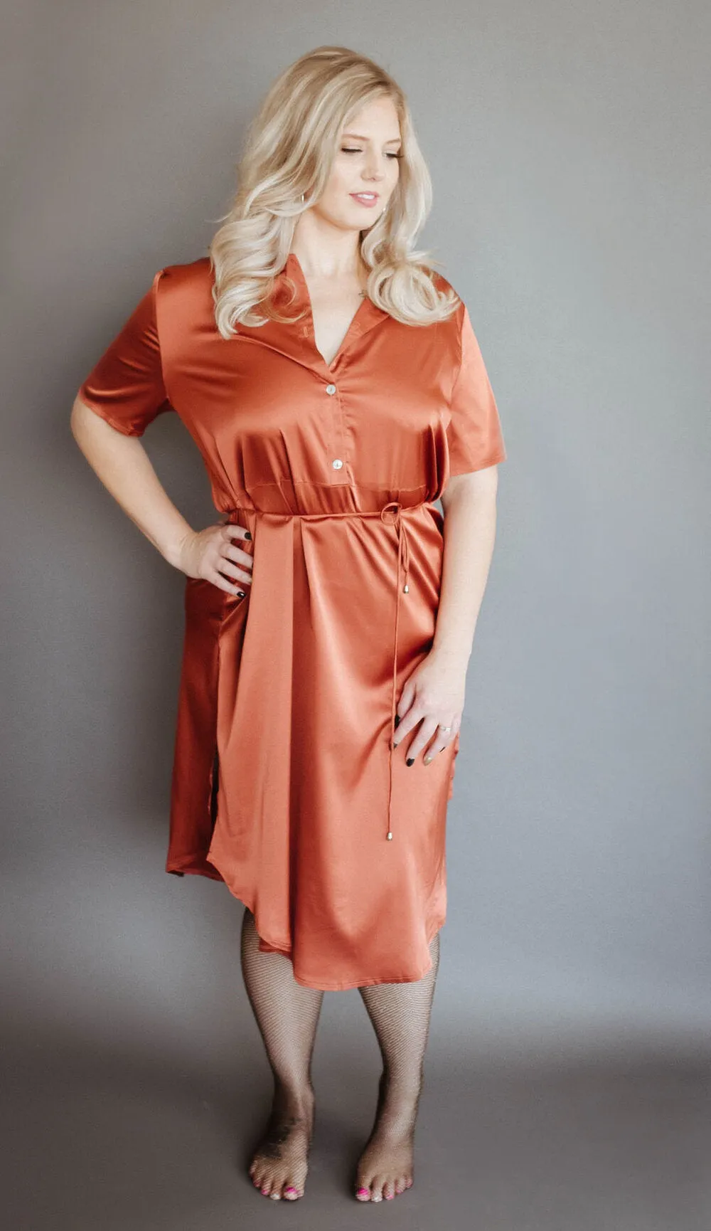 Button-Up Shirt Dress