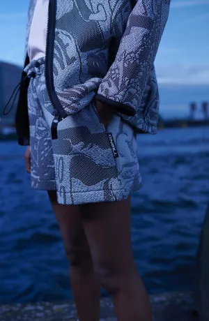 BYBORRE x O’Neill High-Waist Strick-Shorts | Black Oyster