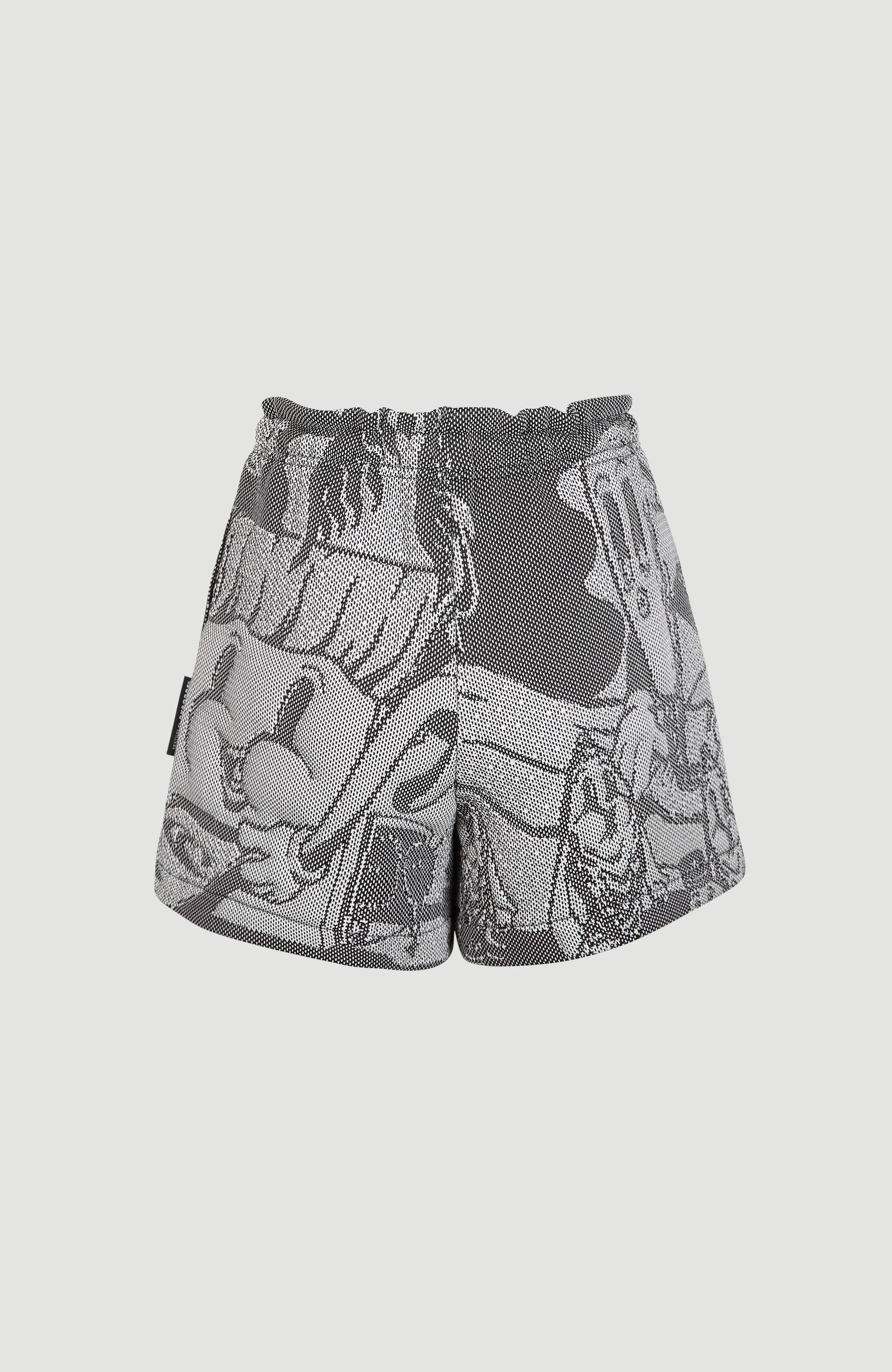 BYBORRE x O’Neill High-Waist Strick-Shorts | Black Oyster