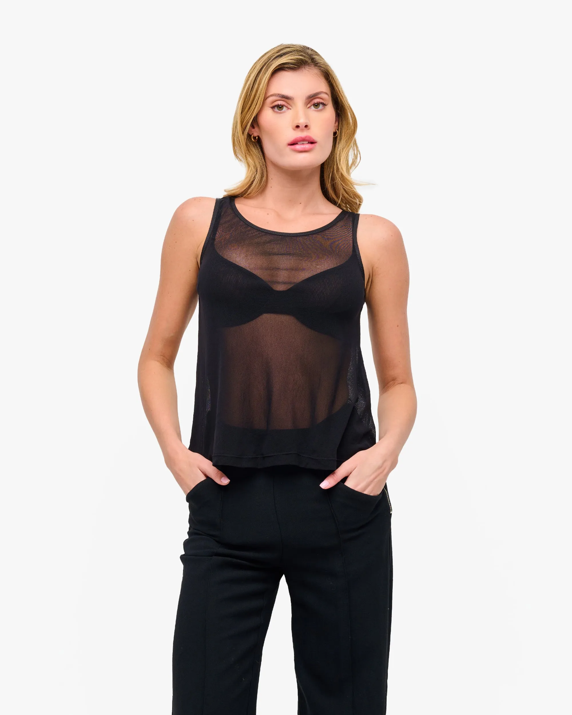 Camiseta De Tirantes De Malla