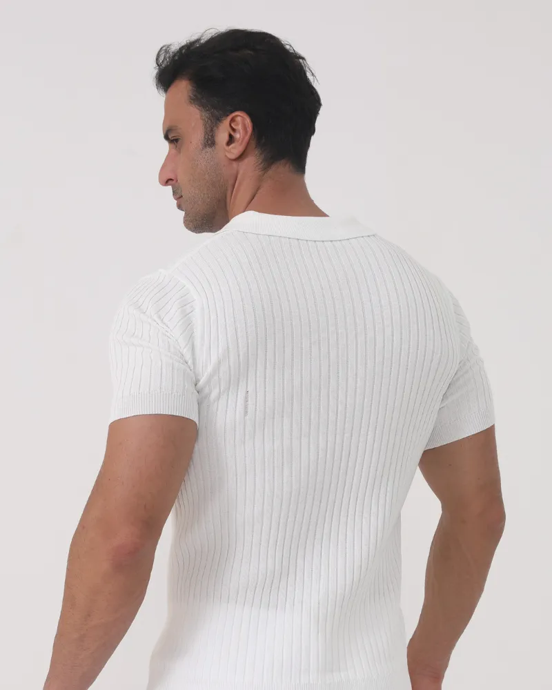 Capri- Ribbed Cotton Polo