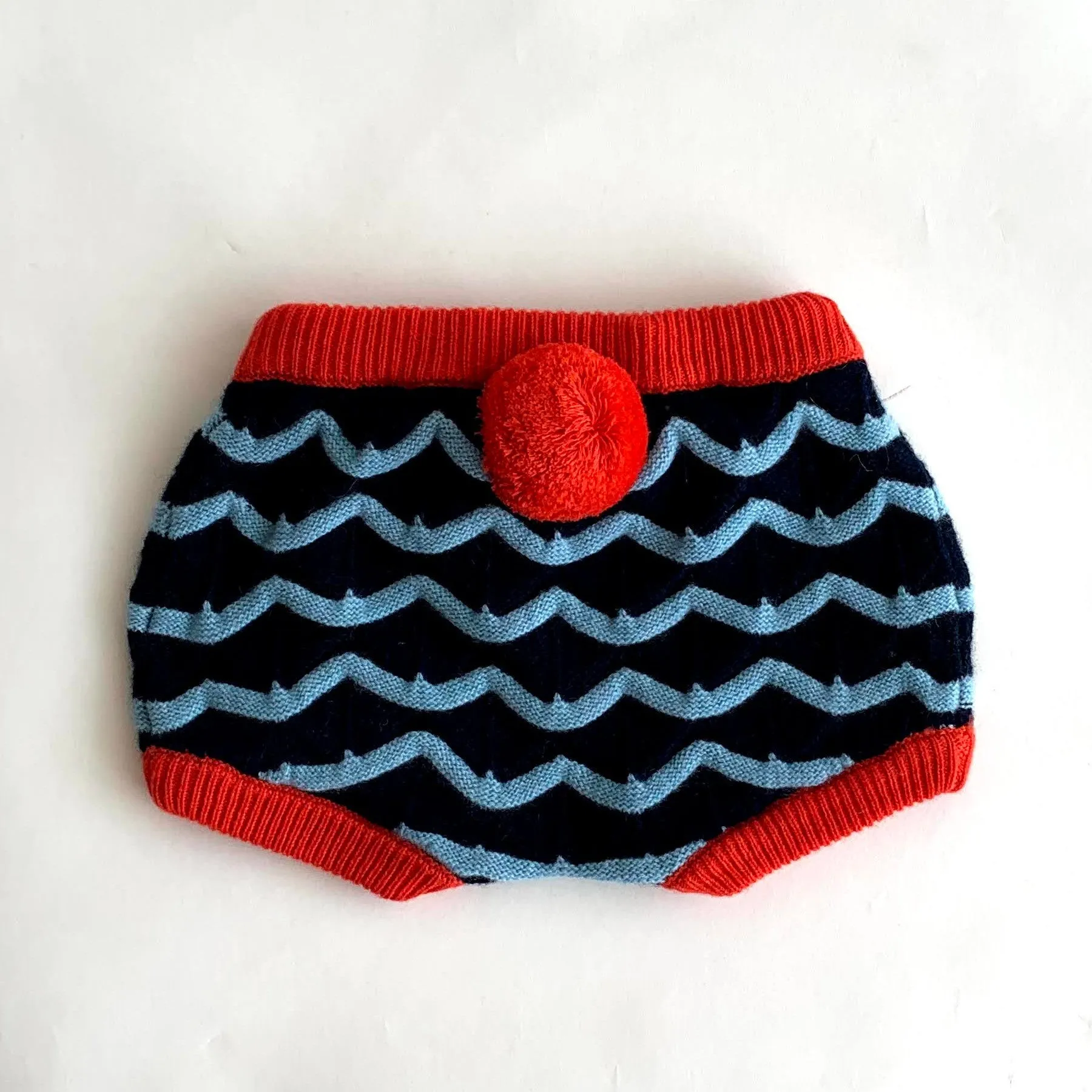 Carving Wave Knit Shorts by Mes Kids Des Fleurs