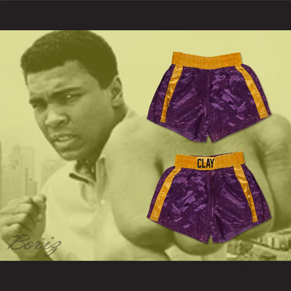 Cassius Clay Purple Boxing Shorts