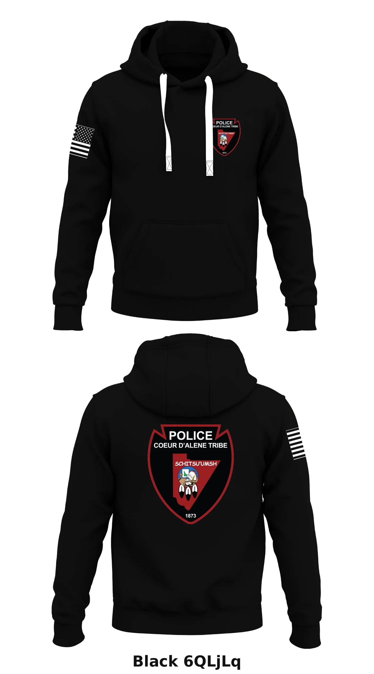CDA Tribal Police  Store 1  Core Men's Hooded Performance Sweatshirt - 6QLjLq