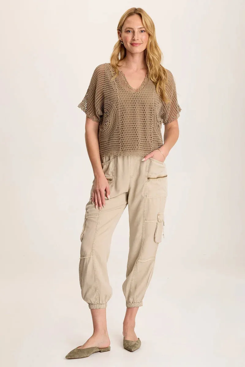 Centre Crochet Layered Top
