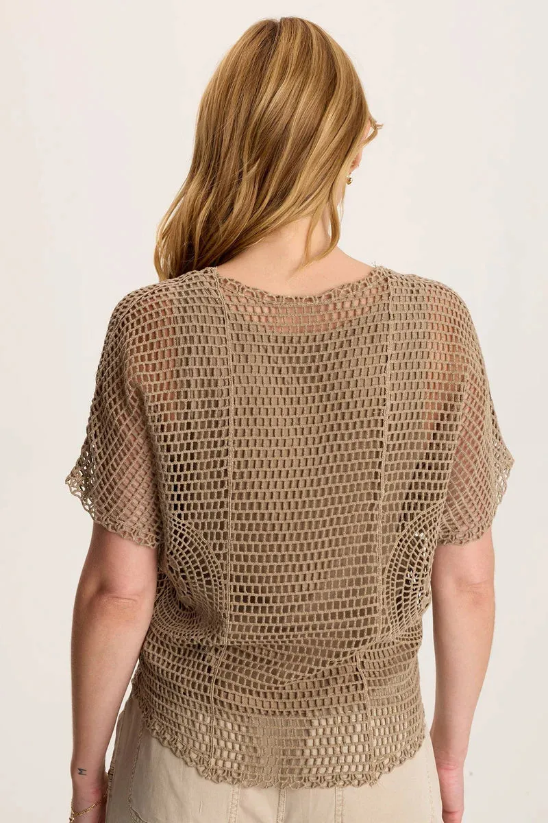 Centre Crochet Layered Top