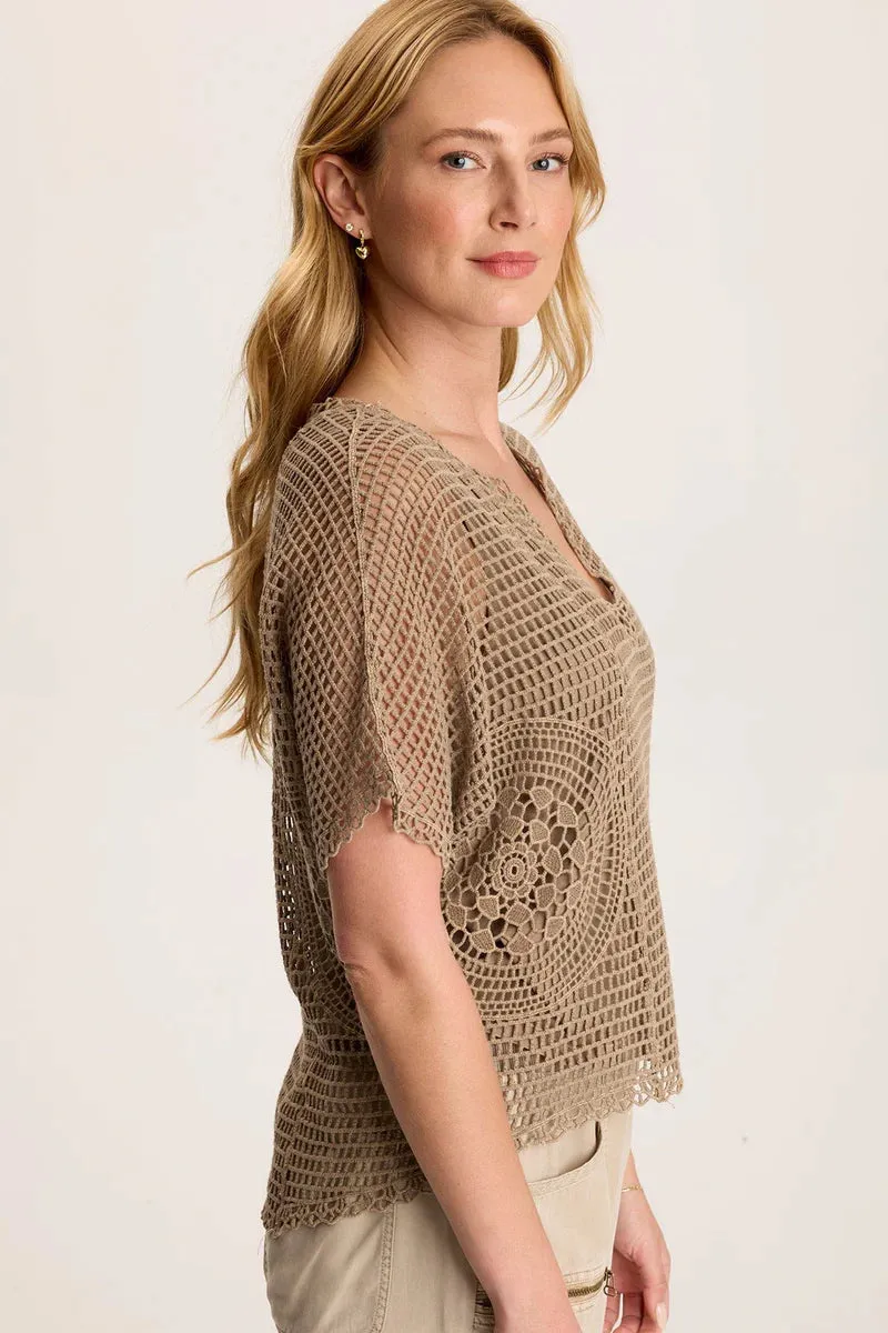 Centre Crochet Layered Top