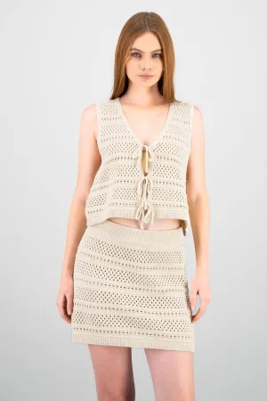 Chaleco tejido crochet
