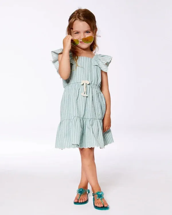 Chambray Dress With Embroidery