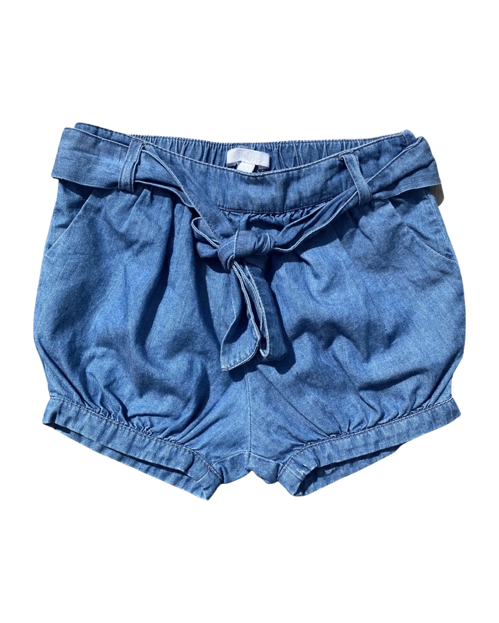 Chloé denim bloomer shorts (6-9mths)