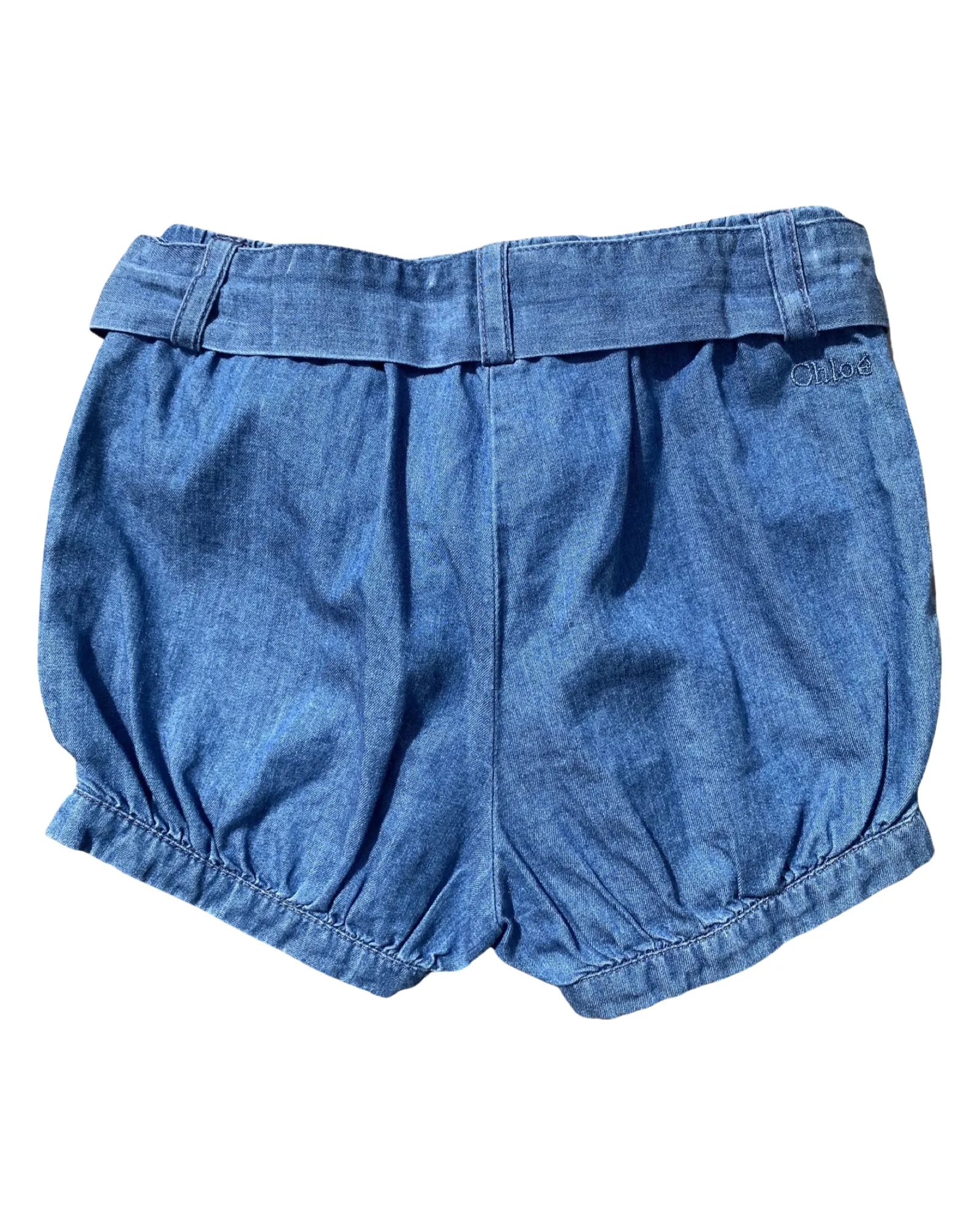Chloé denim bloomer shorts (6-9mths)