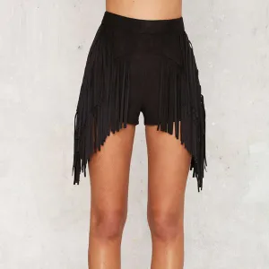 Chris Black Fringe Shorts