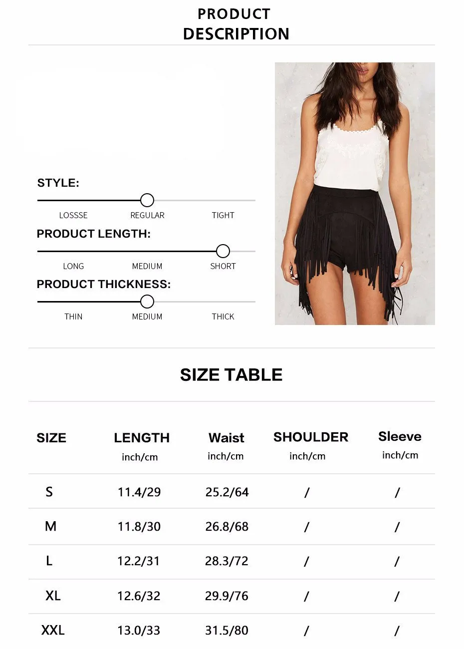 Chris Black Fringe Shorts