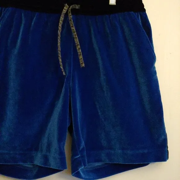 Chubbies Womens Velour Deep Aquamarine Loungewear Shorts Pockets Small 7