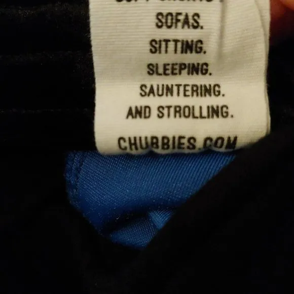 Chubbies Womens Velour Deep Aquamarine Loungewear Shorts Pockets Small 7