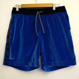 Chubbies Womens Velour Deep Aquamarine Loungewear Shorts Pockets Small 7