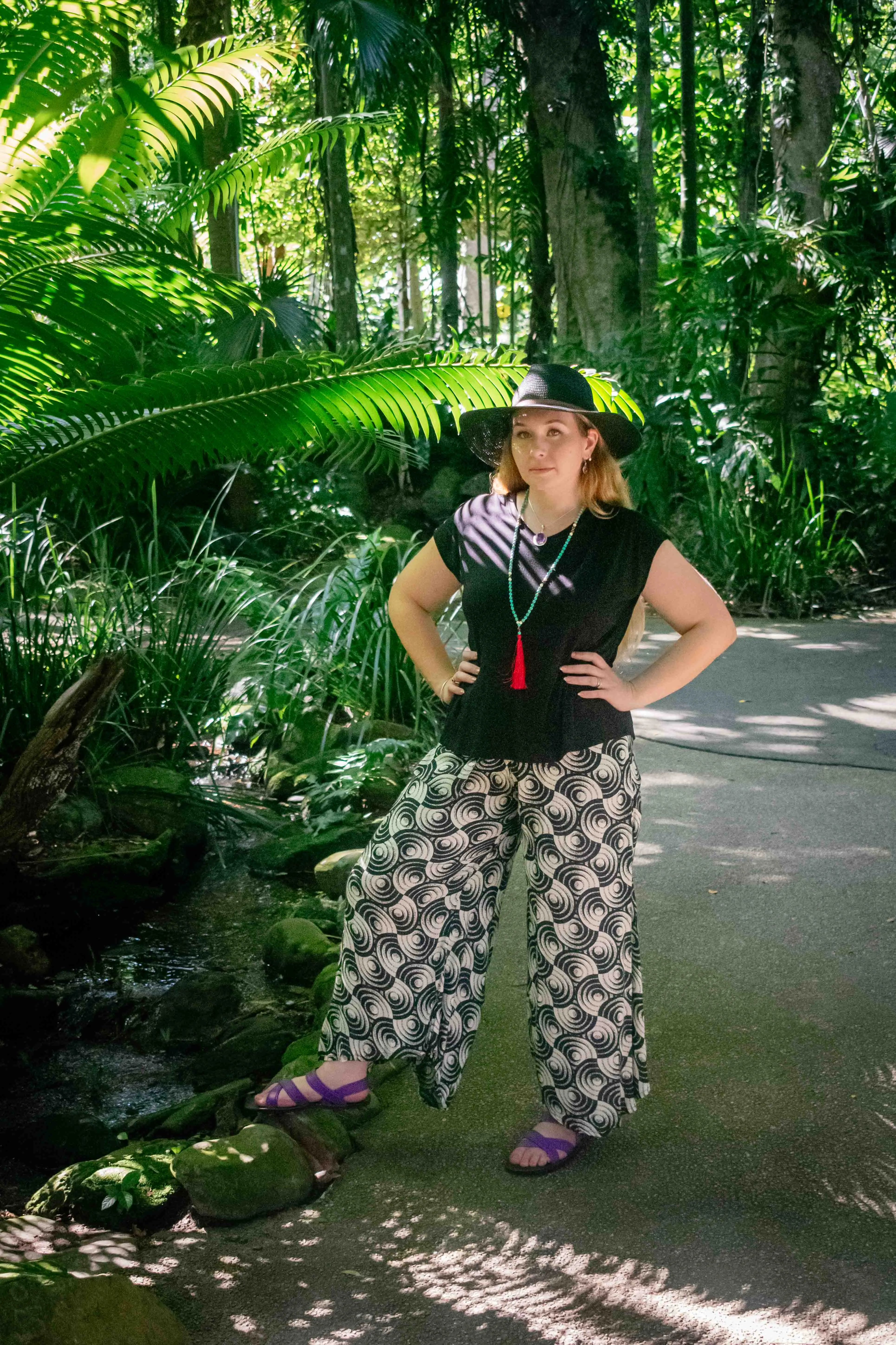 Cinnamon Pants - Rayon Orbit