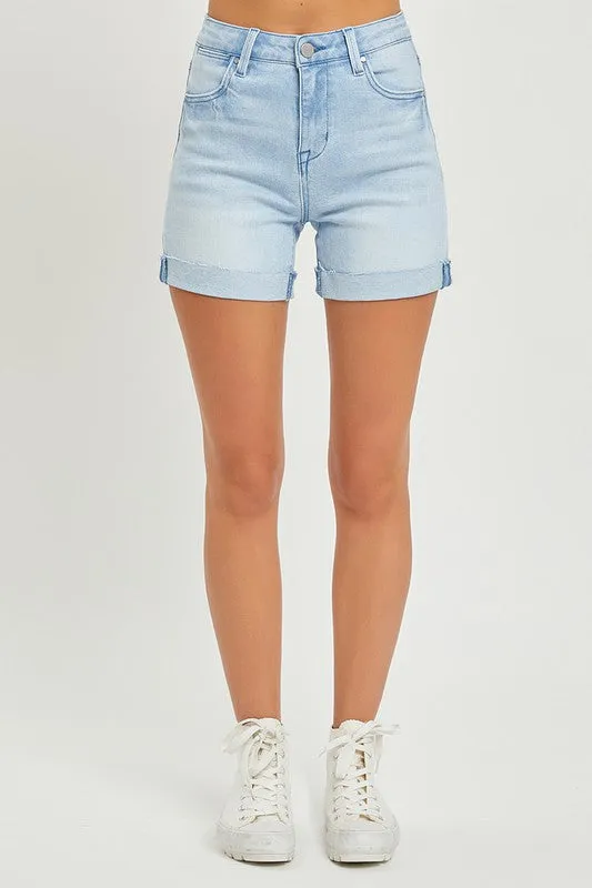 Claire High Rise Cuffed Shorts