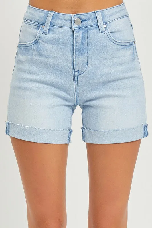 Claire High Rise Cuffed Shorts