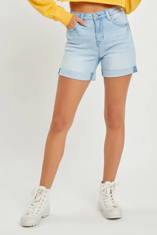 Claire High Rise Cuffed Shorts