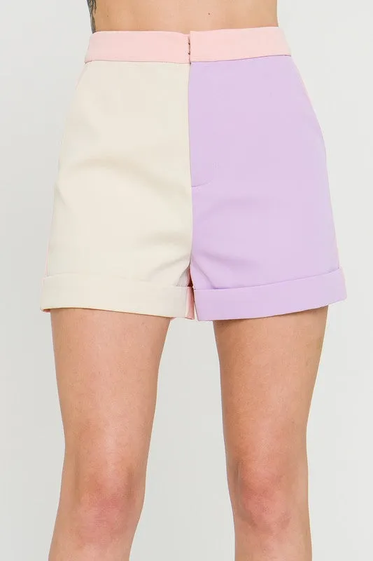 Color Block Shorts